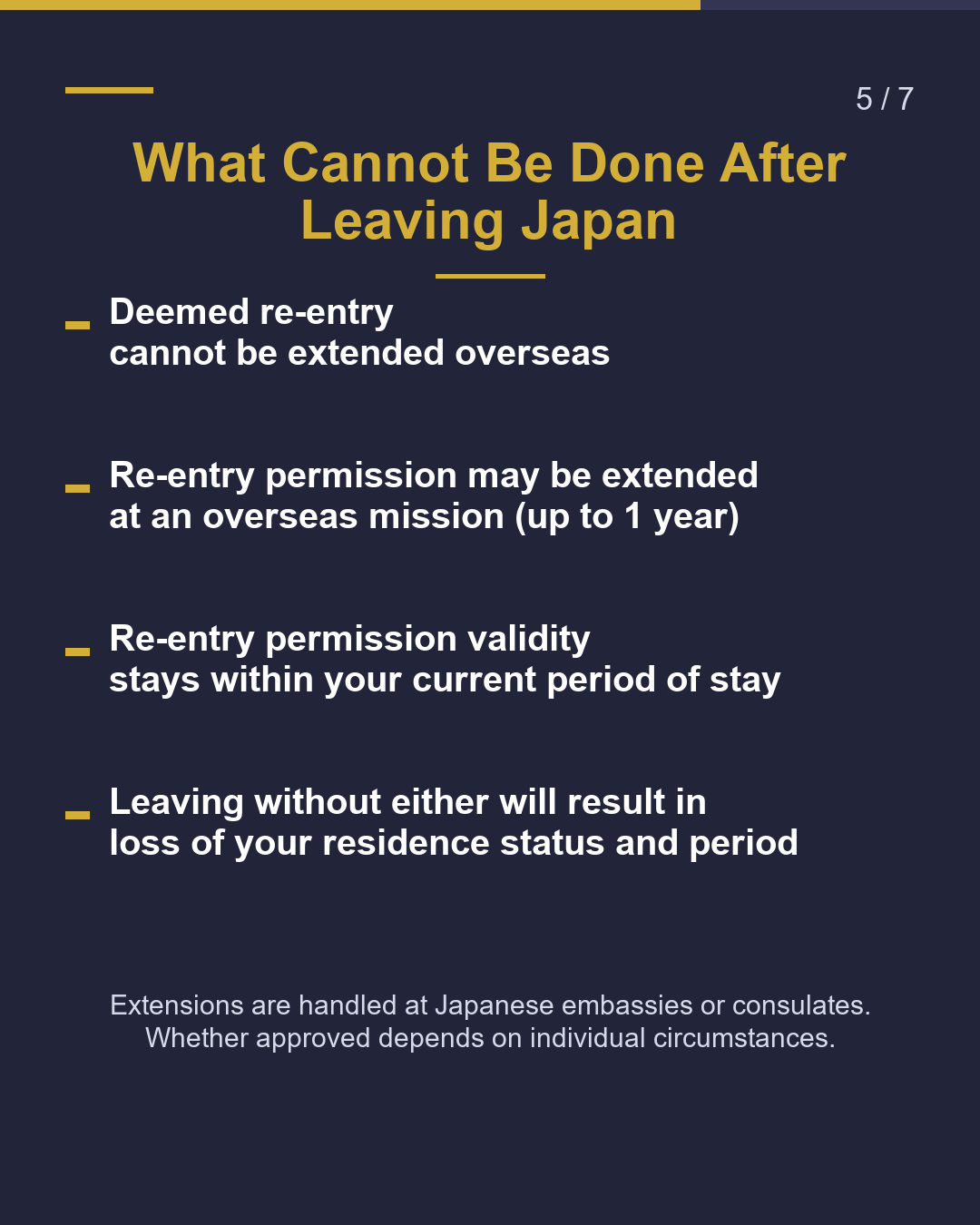 Away Over "1 Year"? Get Re-entry Permission Before Leaving Japan（5/7）