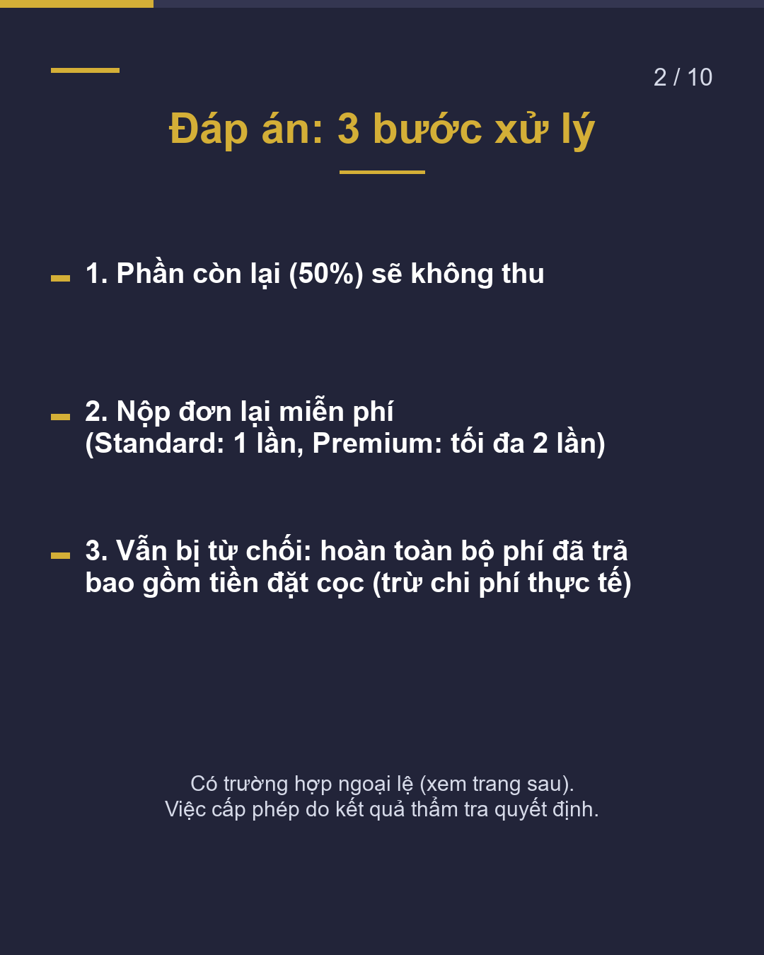 Nếu bị từ chối, tiền sẽ như thế nào?(2/10)