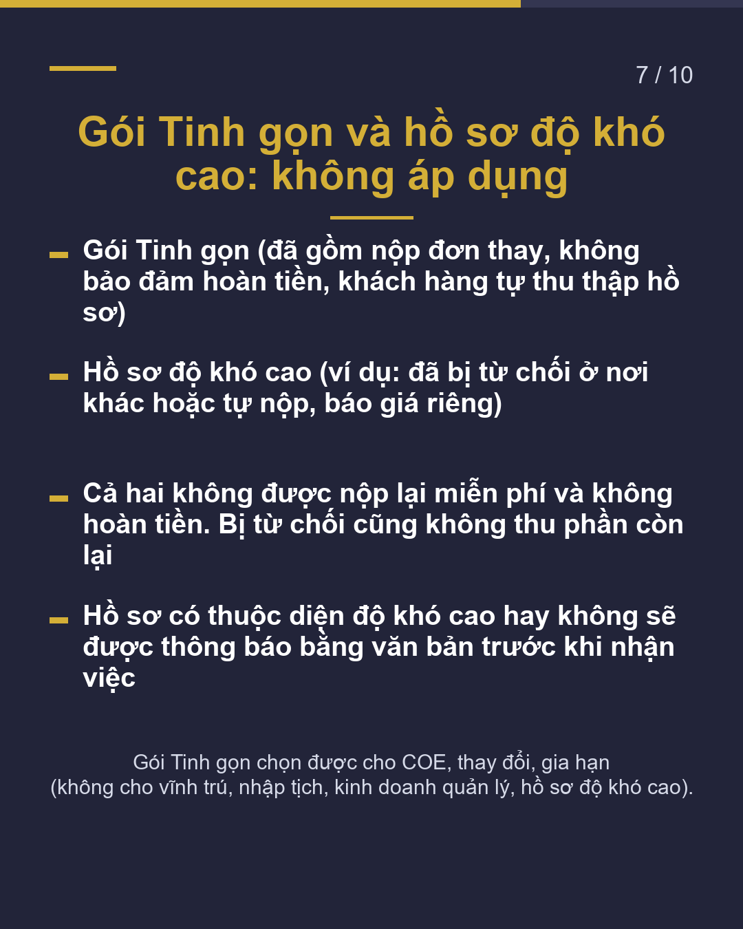Nếu bị từ chối, tiền sẽ như thế nào?(7/10)