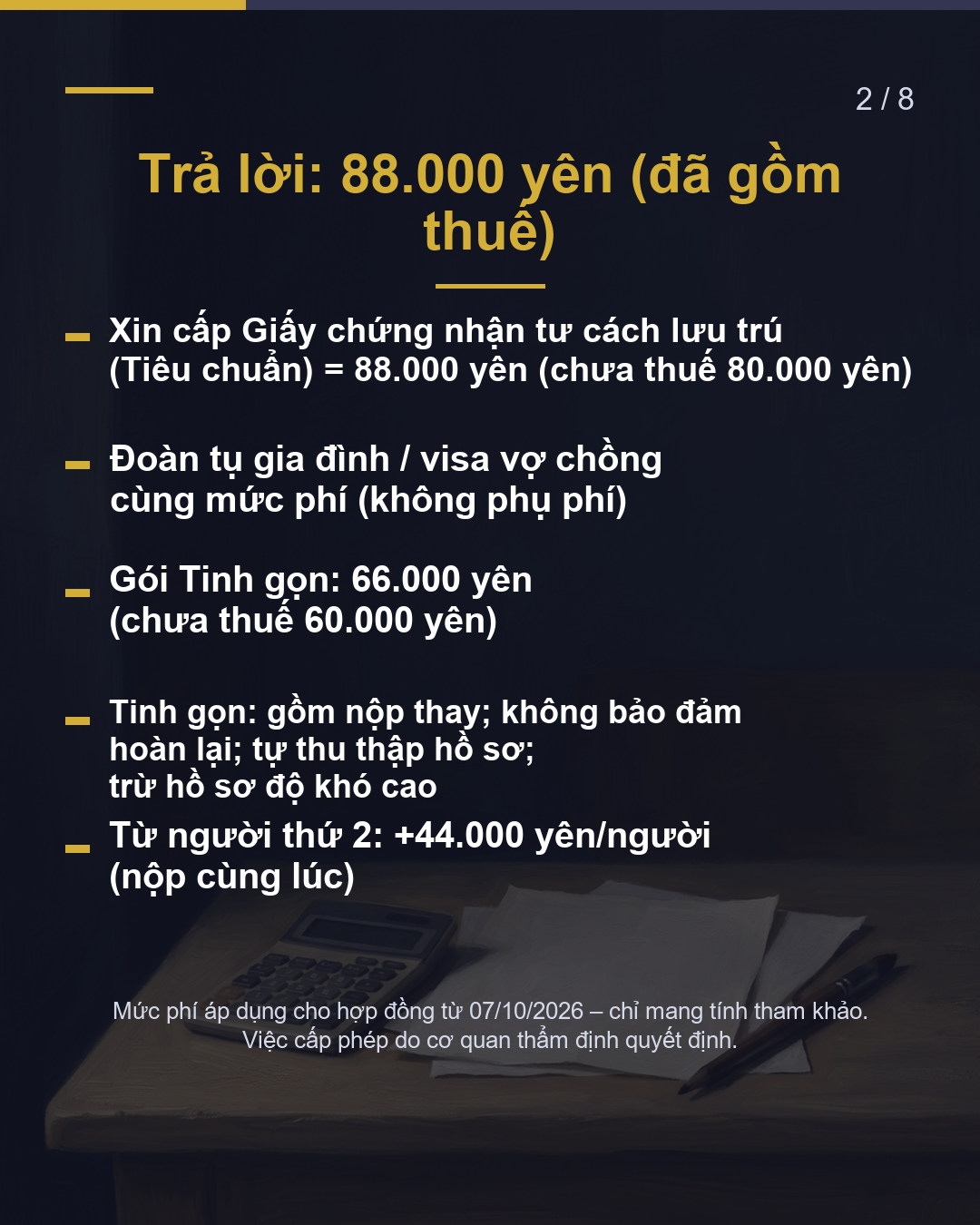 Nhờ bảo lãnh gia đình sang Nhật thì hết bao nhiêu?(2/8)