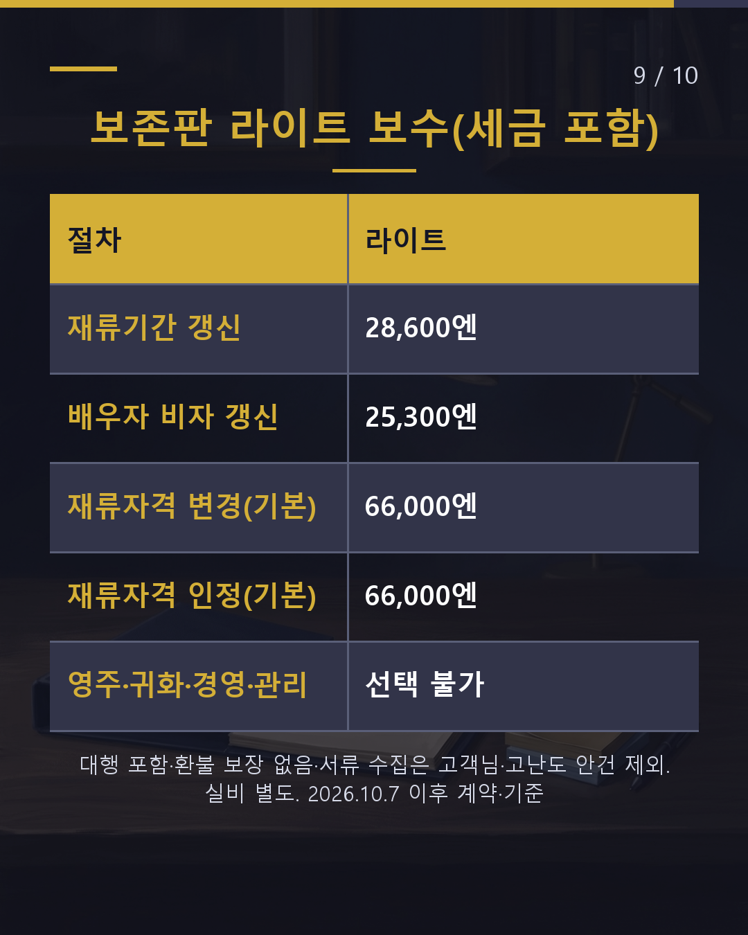 서류를 직접 모으면 얼마일까요?(9/10)