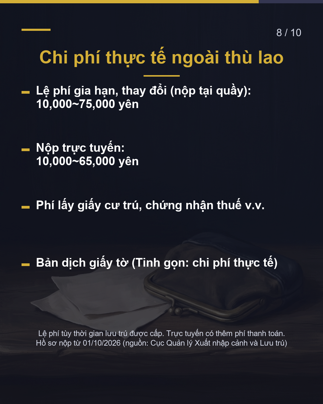 Tự thu thập hồ sơ thì phí bao nhiêu?(8/10)
