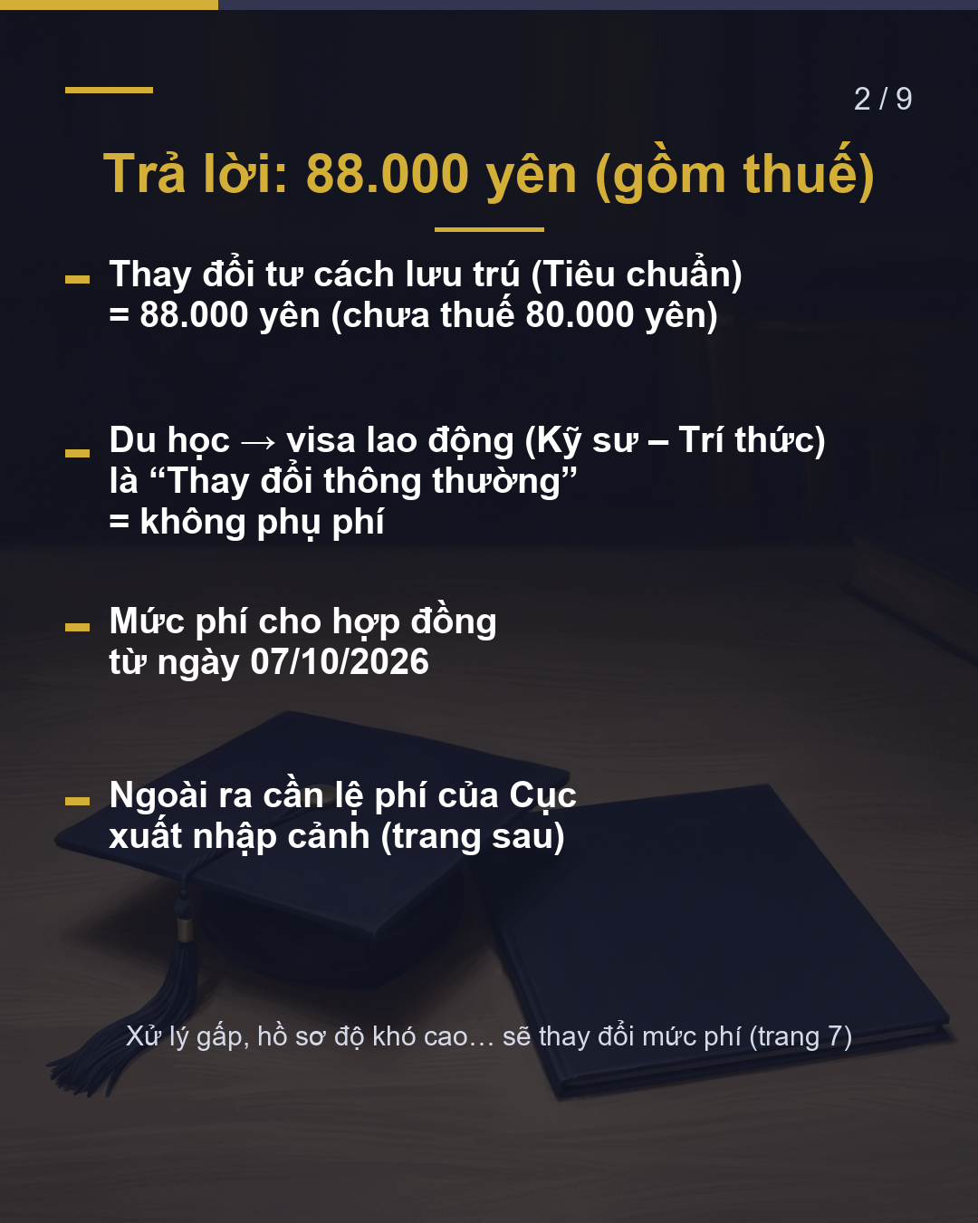 Du học sang đi làm: đổi tư cách lưu trú hết bao nhiêu?(2/9)