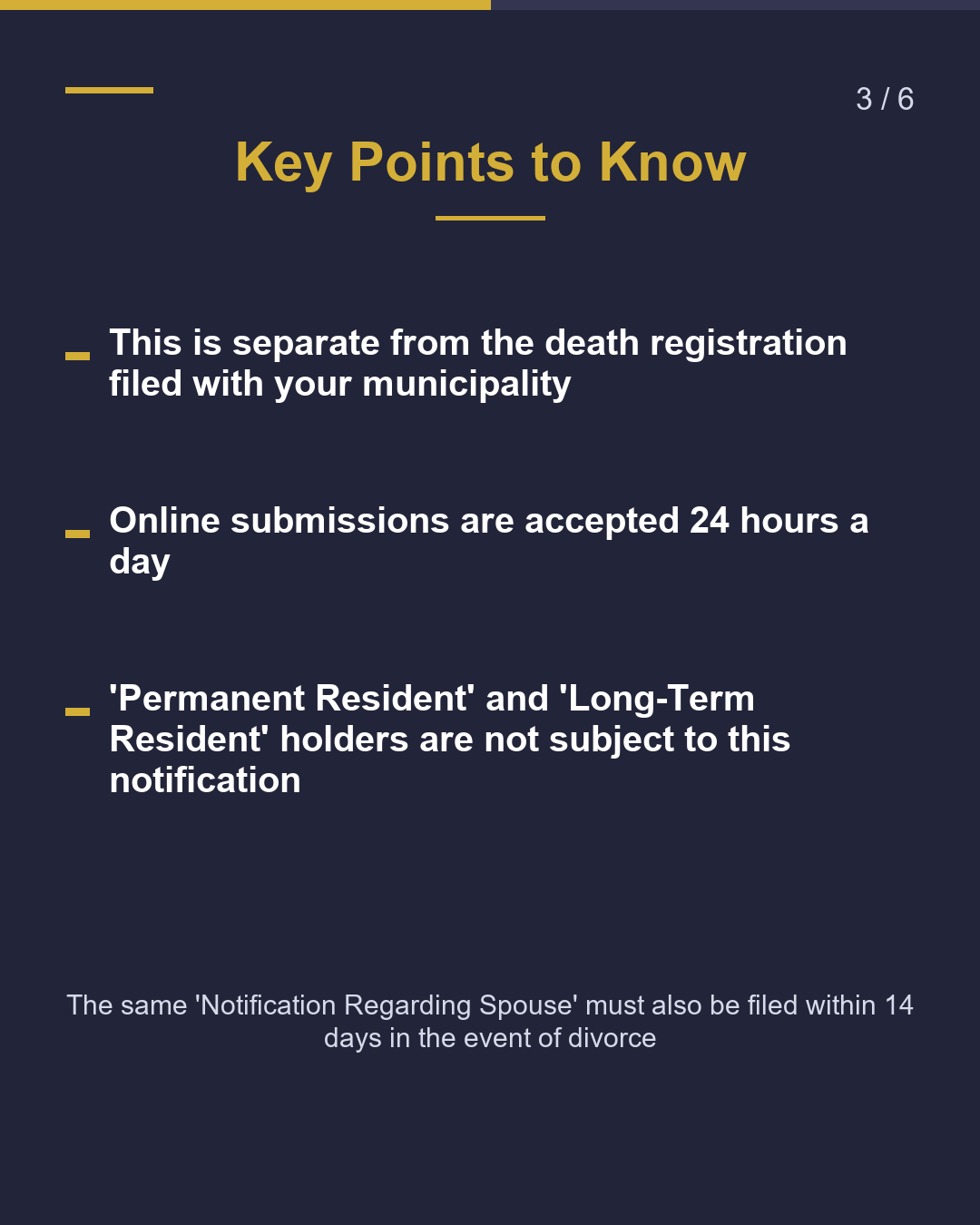 When Your Spouse Has Passed Away Notify Immigration Within 14 Days（3/6）
