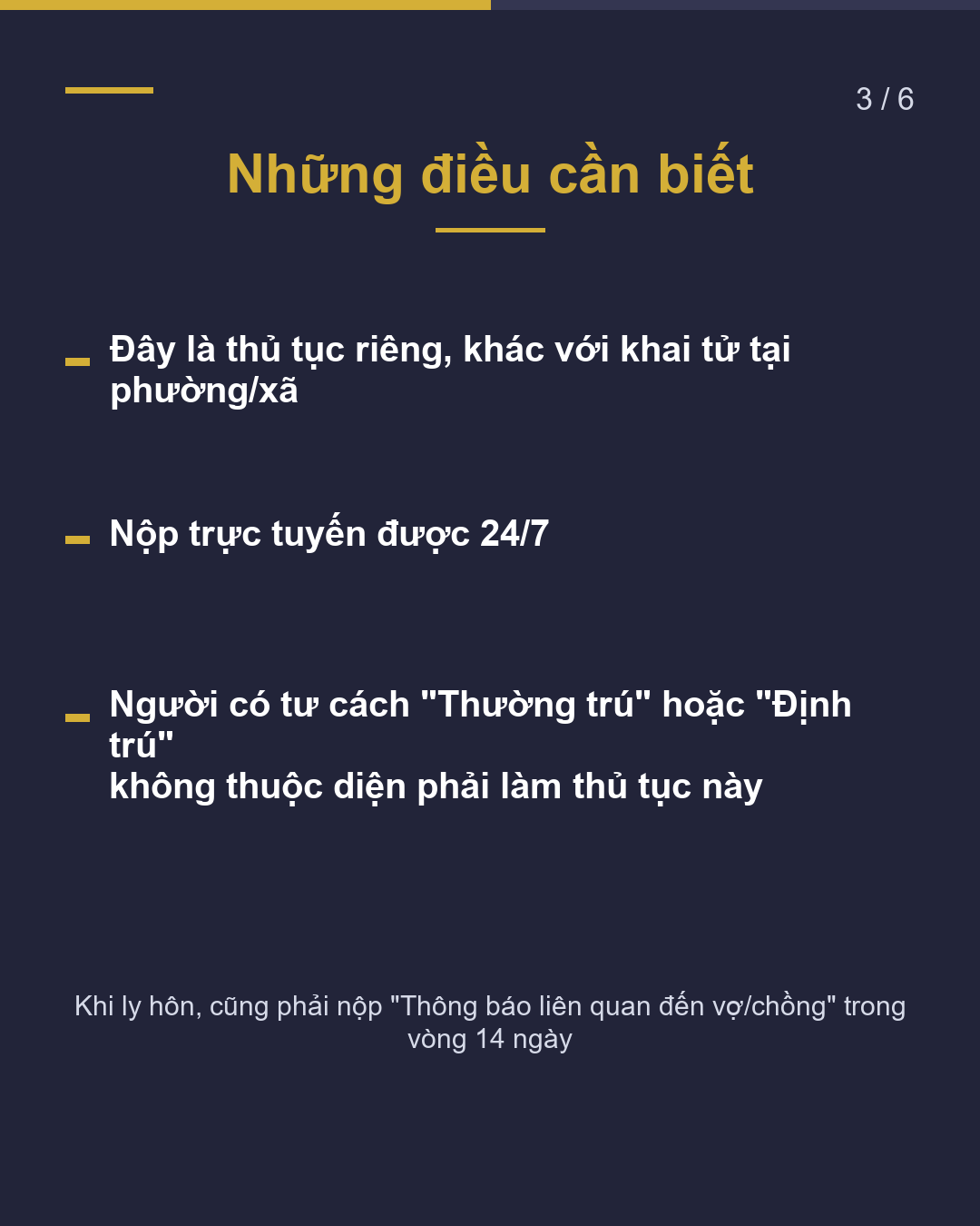 Khi vợ/chồng qua đời Thông báo cho Cục Quản lý Xuất nhập cảnh trong vòng 14 ngày(3/6)
