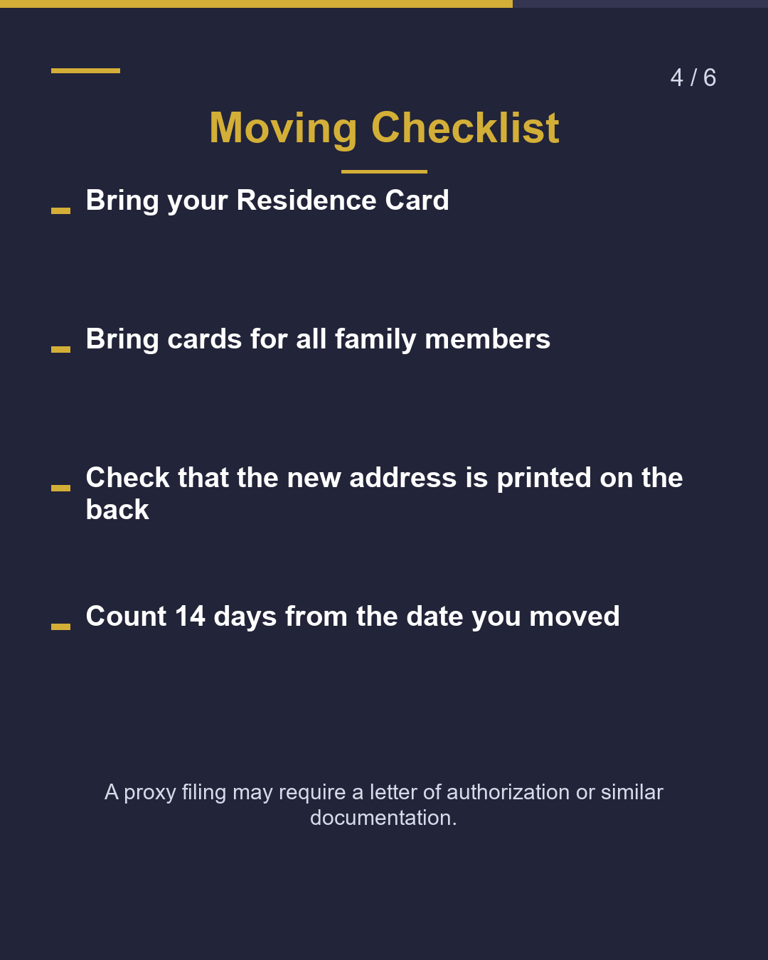 Moved? Report your address within 14 days（4/6）
