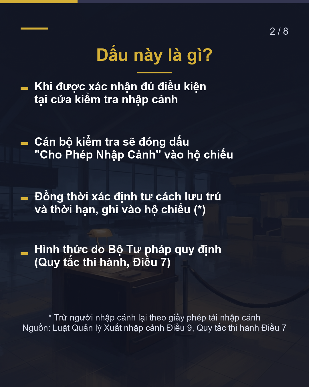 Dấu "Cho Phép Nhập Cảnh" Xem Ở Đâu?(2/8)