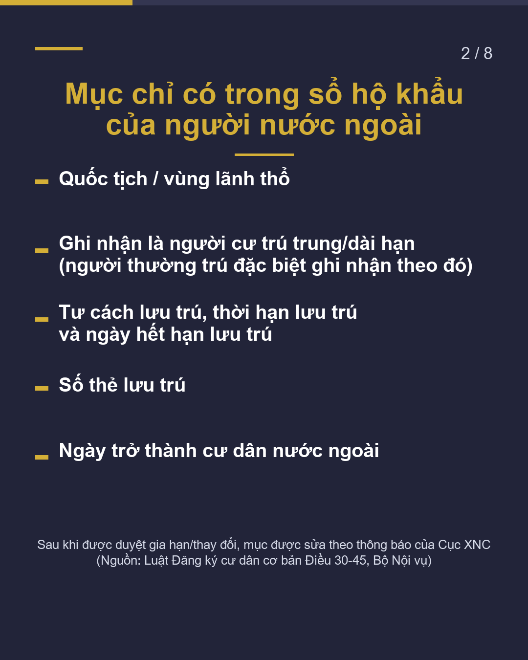 Sổ hộ khẩu nộp cho Cục Xuất nhập cảnh Cần xem mục nào?(2/8)