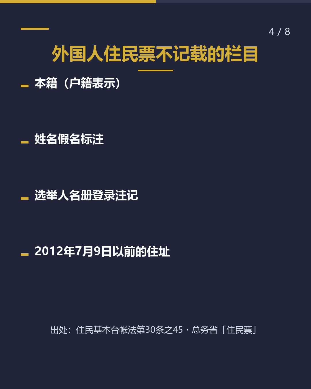 递交入管的住民票 看哪些栏？（4/8）