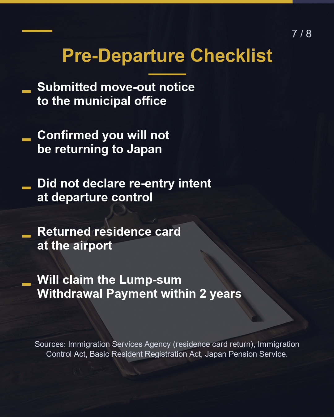 Leaving Japan for Good? 3 Things to Do First（7/8）