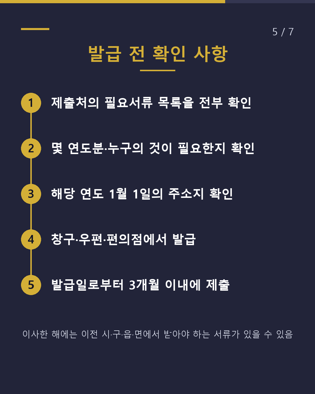 과세증명·납세증명 주민표 구분 사용법(5/7)