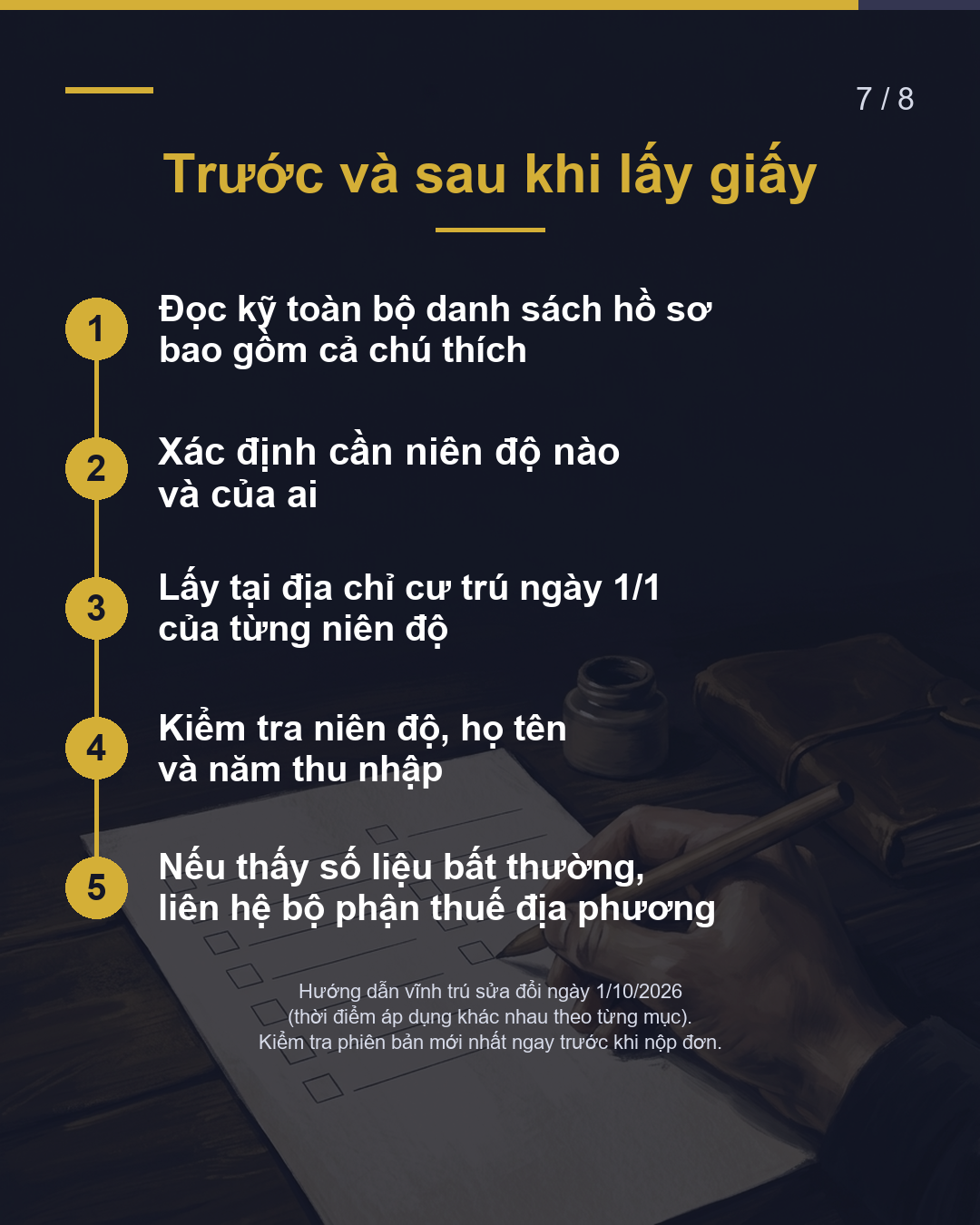 Giấy chứng nhận Reiwa 8 (2026) = Thu nhập năm ngoái(7/8)