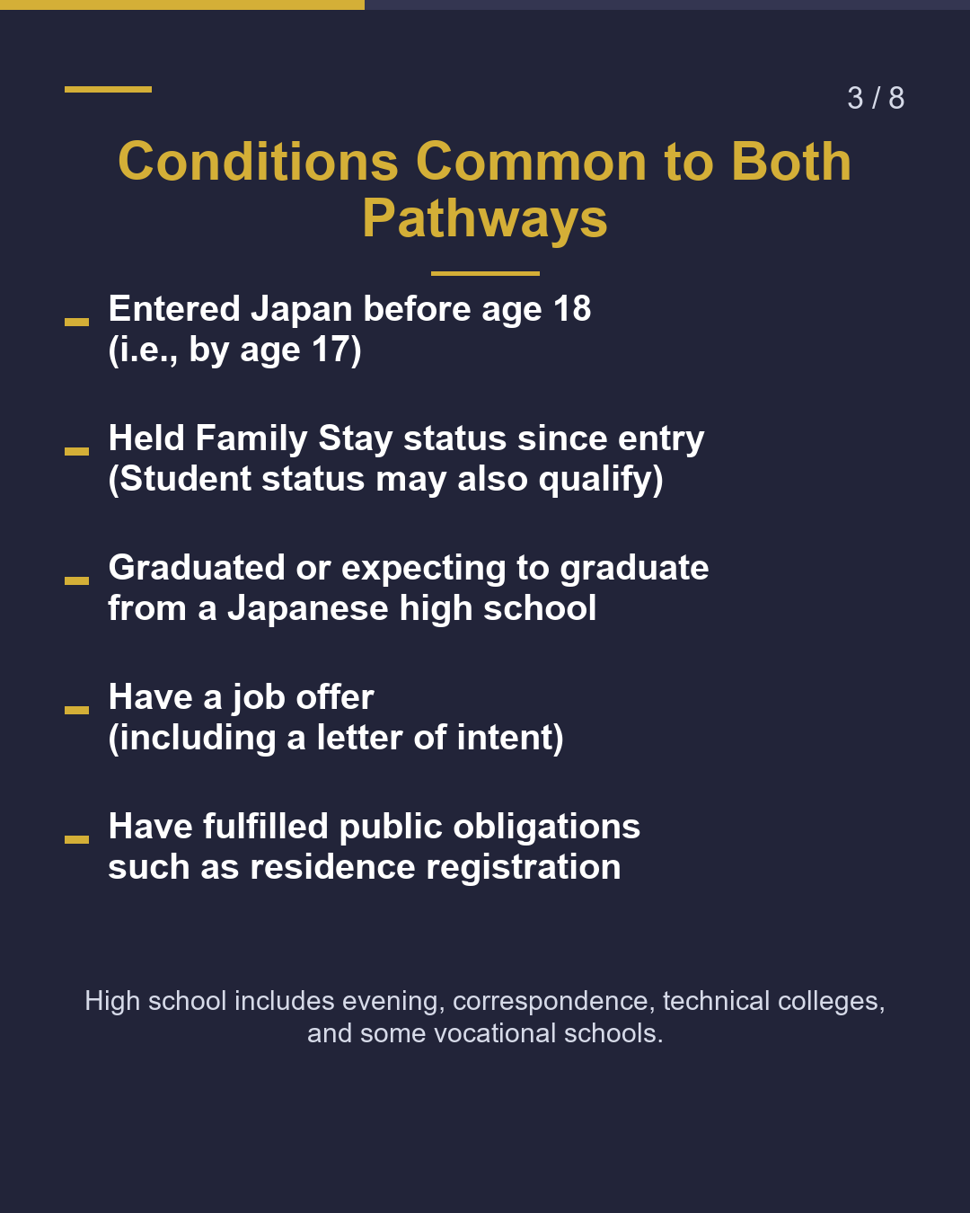 After High School, Work in Japan? Entry Under 18 & More（3/8）