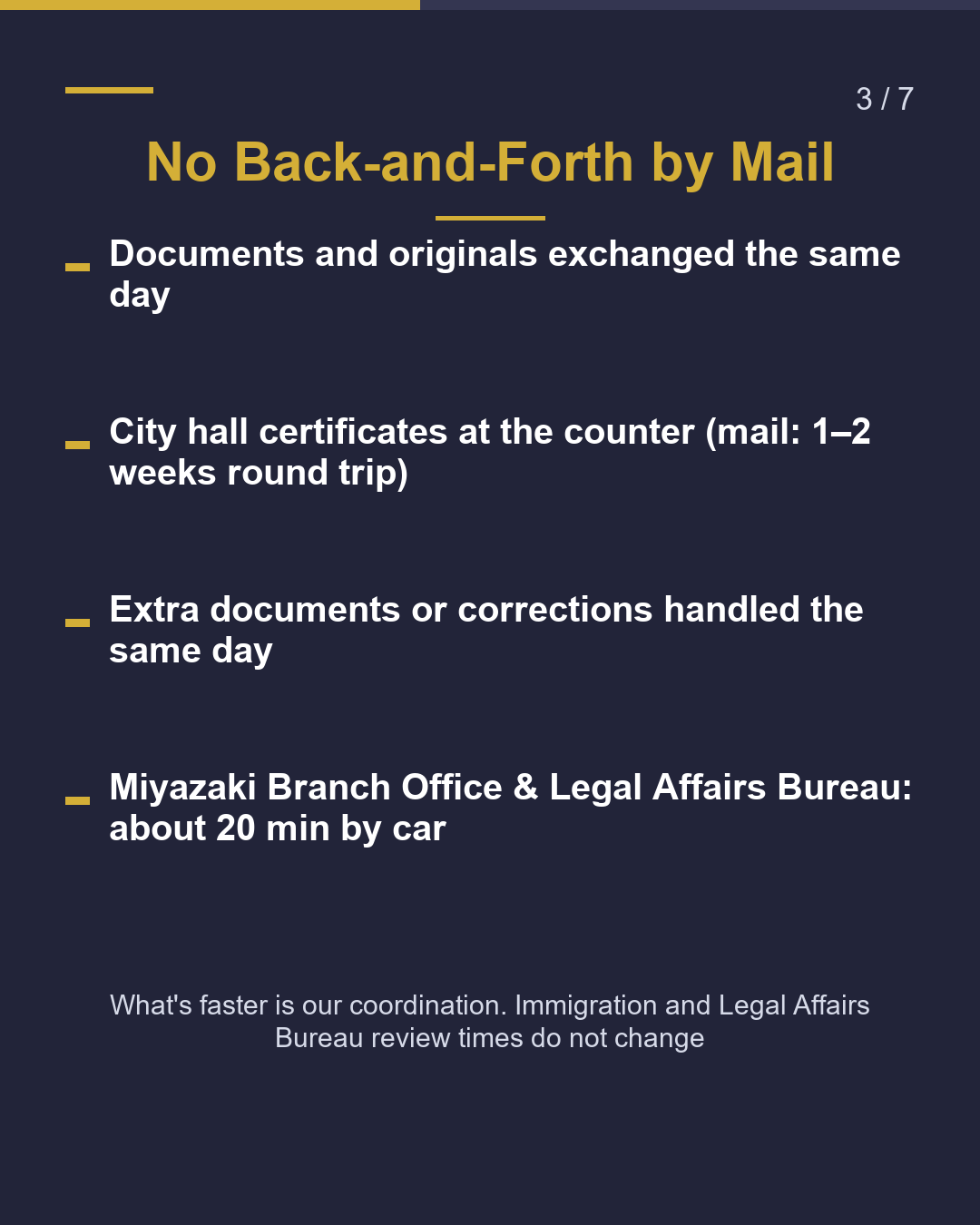 How We Differ from Out-of-Prefecture Offices（3/7）