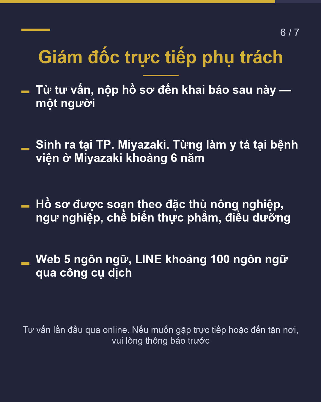 Khác gì so với văn phòng ngoài tỉnh?(6/7)