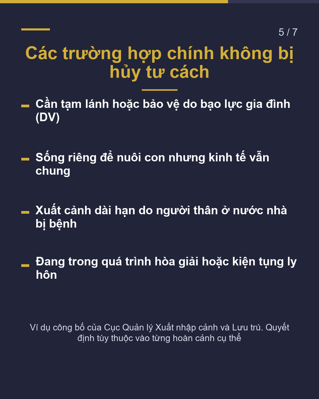 Ly hôn quốc tế Báo cáo với cục xuất nhập cảnh trong vòng 14 ngày(5/7)