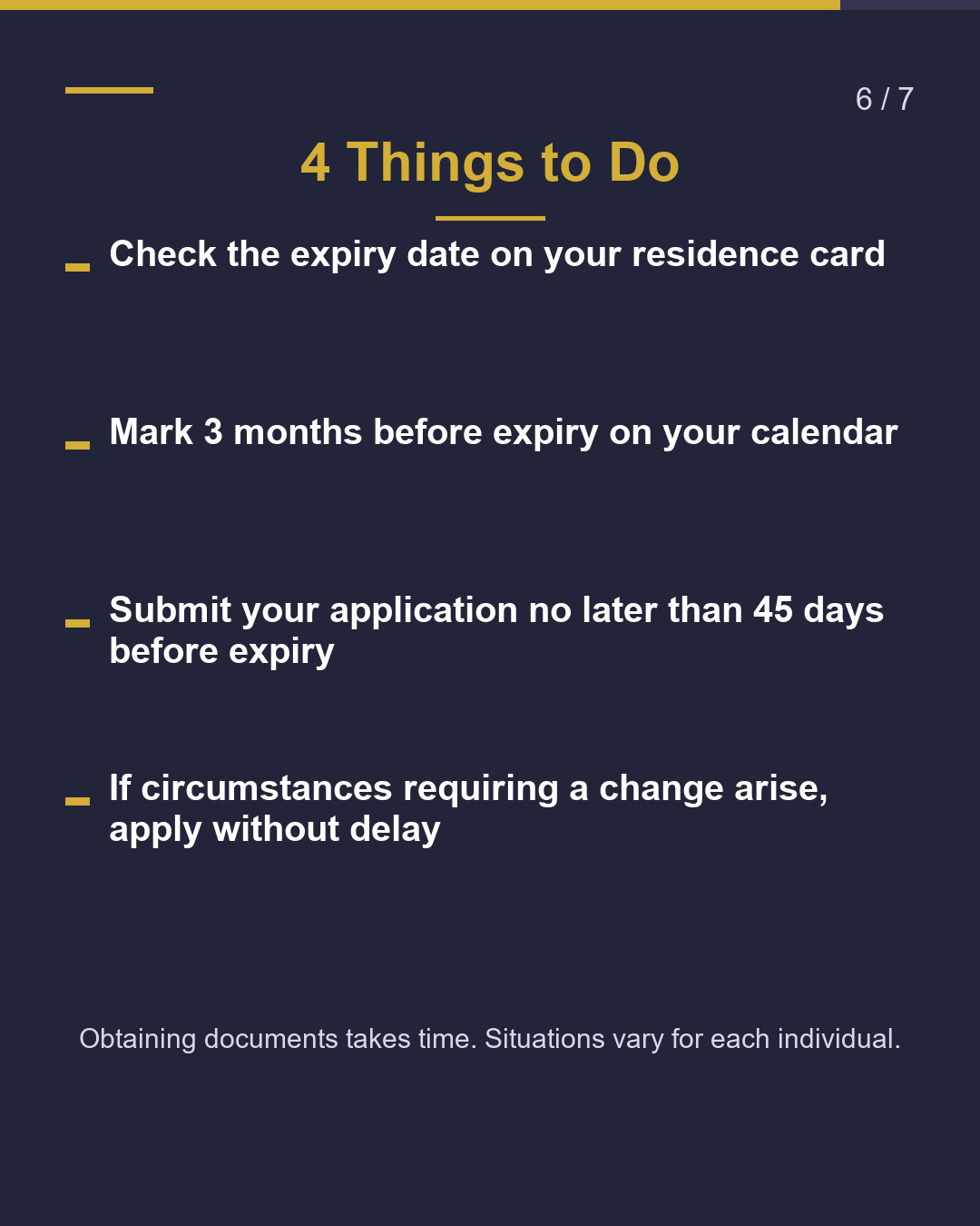 Residence Period Renewal When Should You Apply?（6/7）