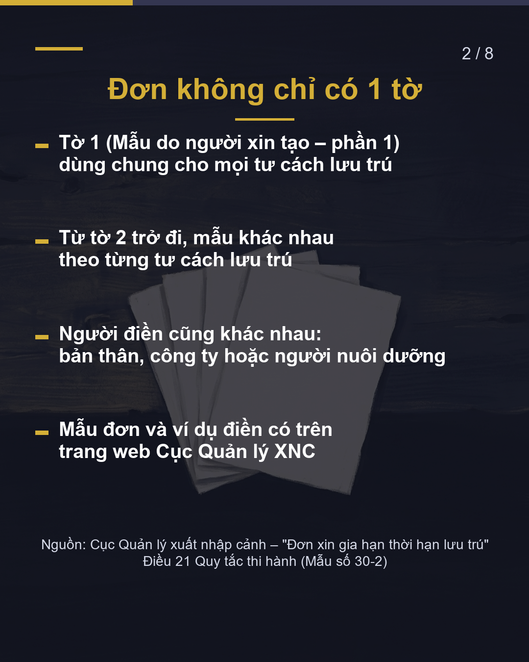 Đơn xin gia hạn Ô này viết gì?(2/8)