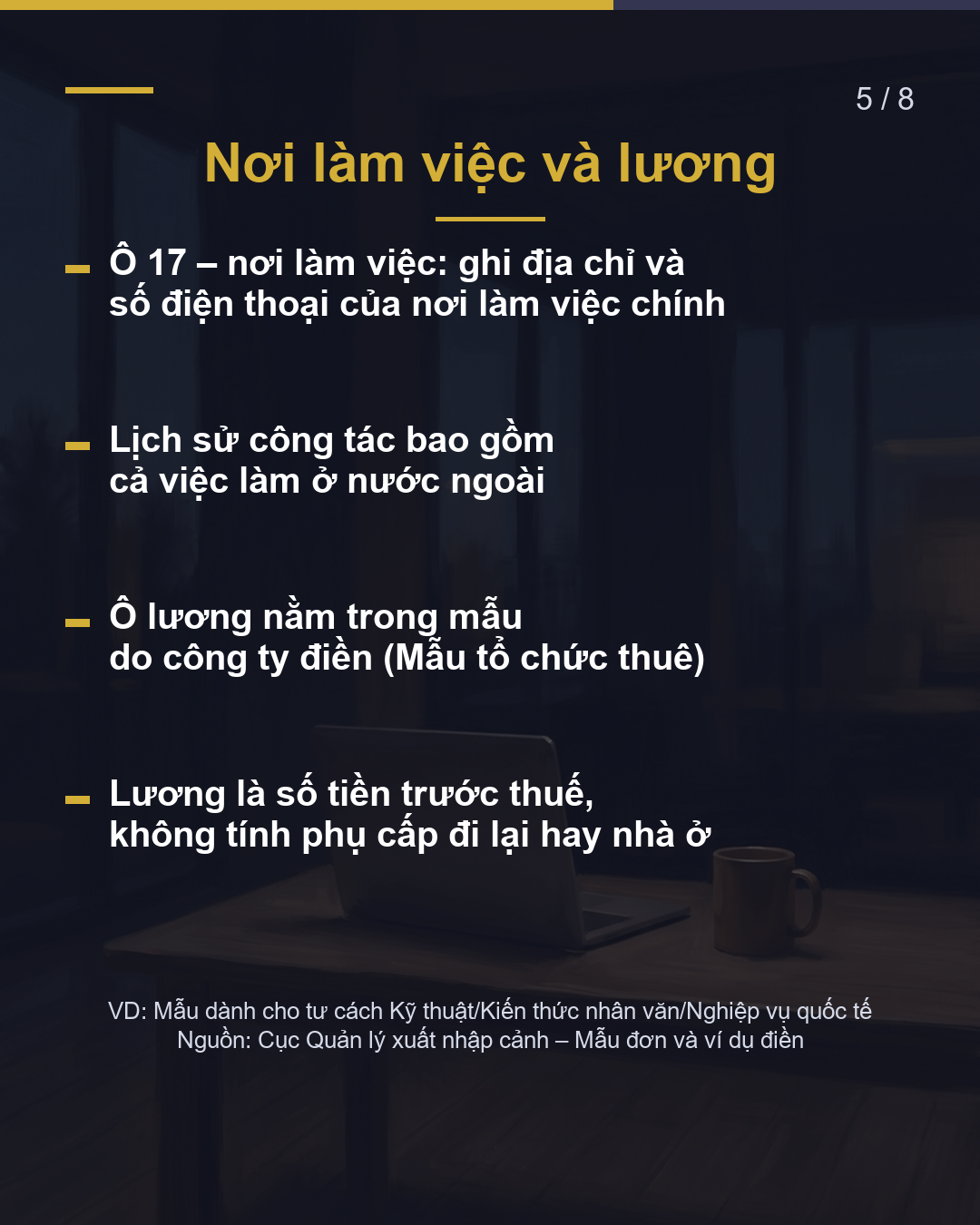Đơn xin gia hạn Ô này viết gì?(5/8)