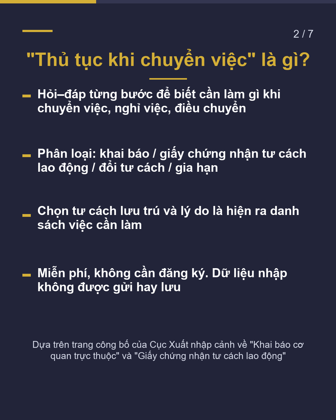 Khi chuyển việc Cần thủ tục gì với Cục Xuất nhập cảnh?(2/7)