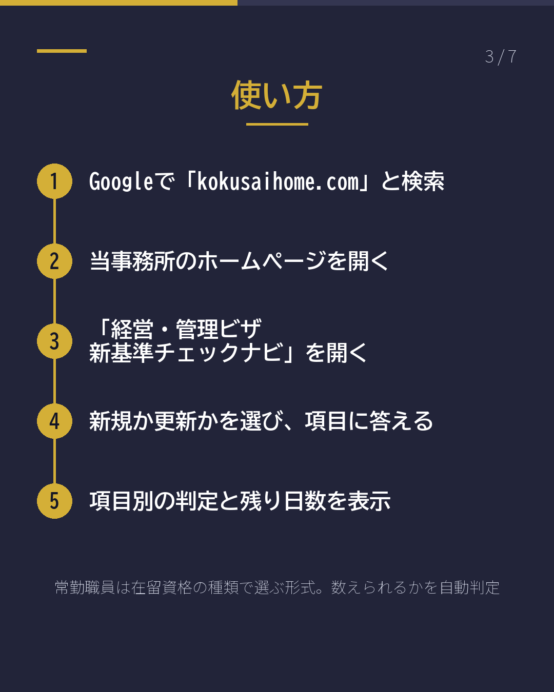 経営・管理ビザ 新基準に届いてる?(3/7)