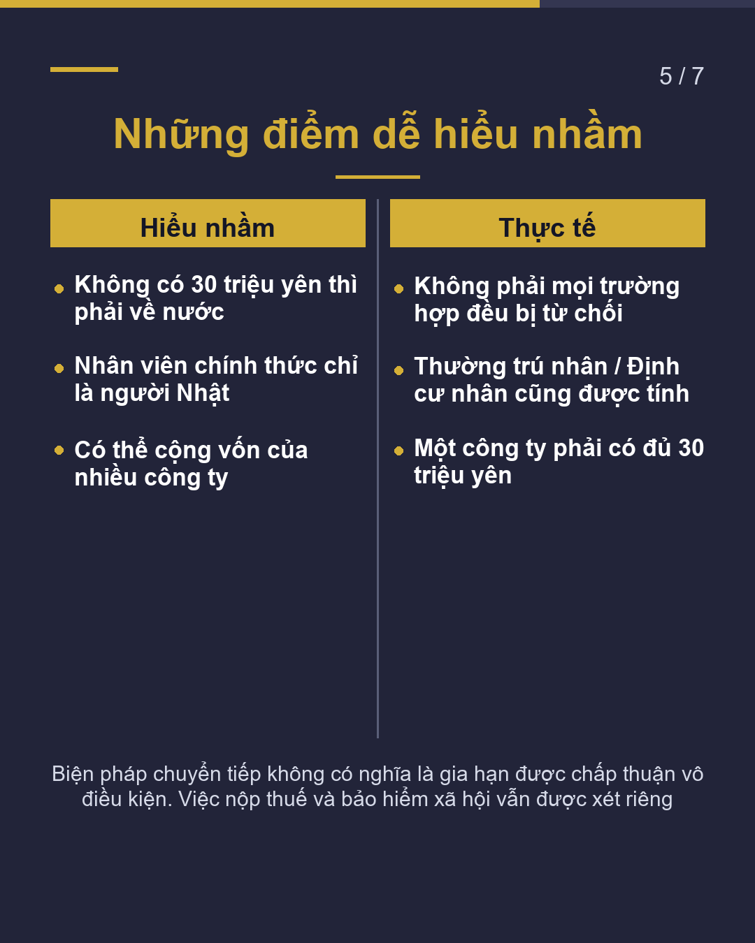 Visa Quản trị / quản lý Đáp ứng tiêu chuẩn mới chưa?(5/7)
