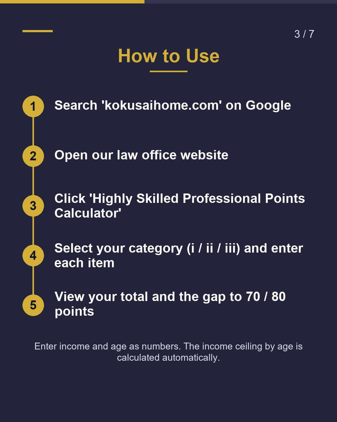 Highly Skilled Professional What Is Your Score?（3/7）