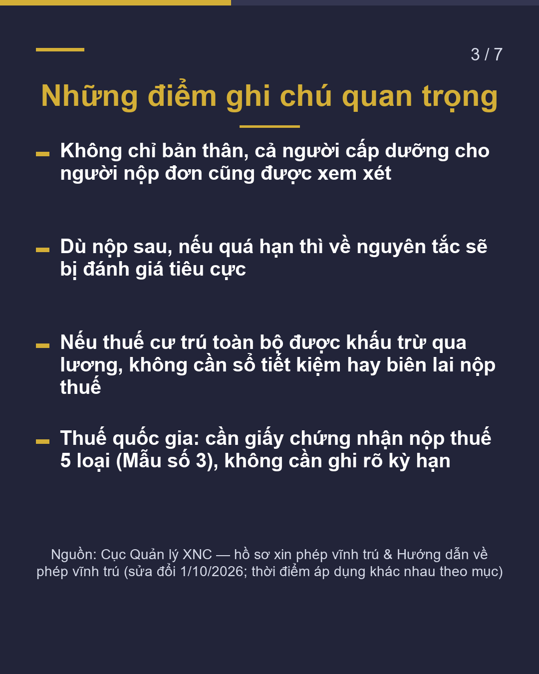 Xét duyệt vĩnh trú, thuế & lương hưu cần mấy năm?(3/7)