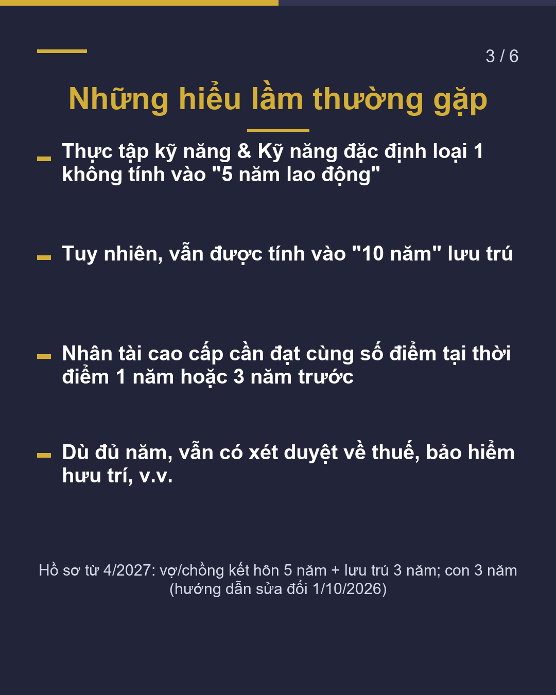 Đến thường trú, còn bao nhiêu năm?(3/6)