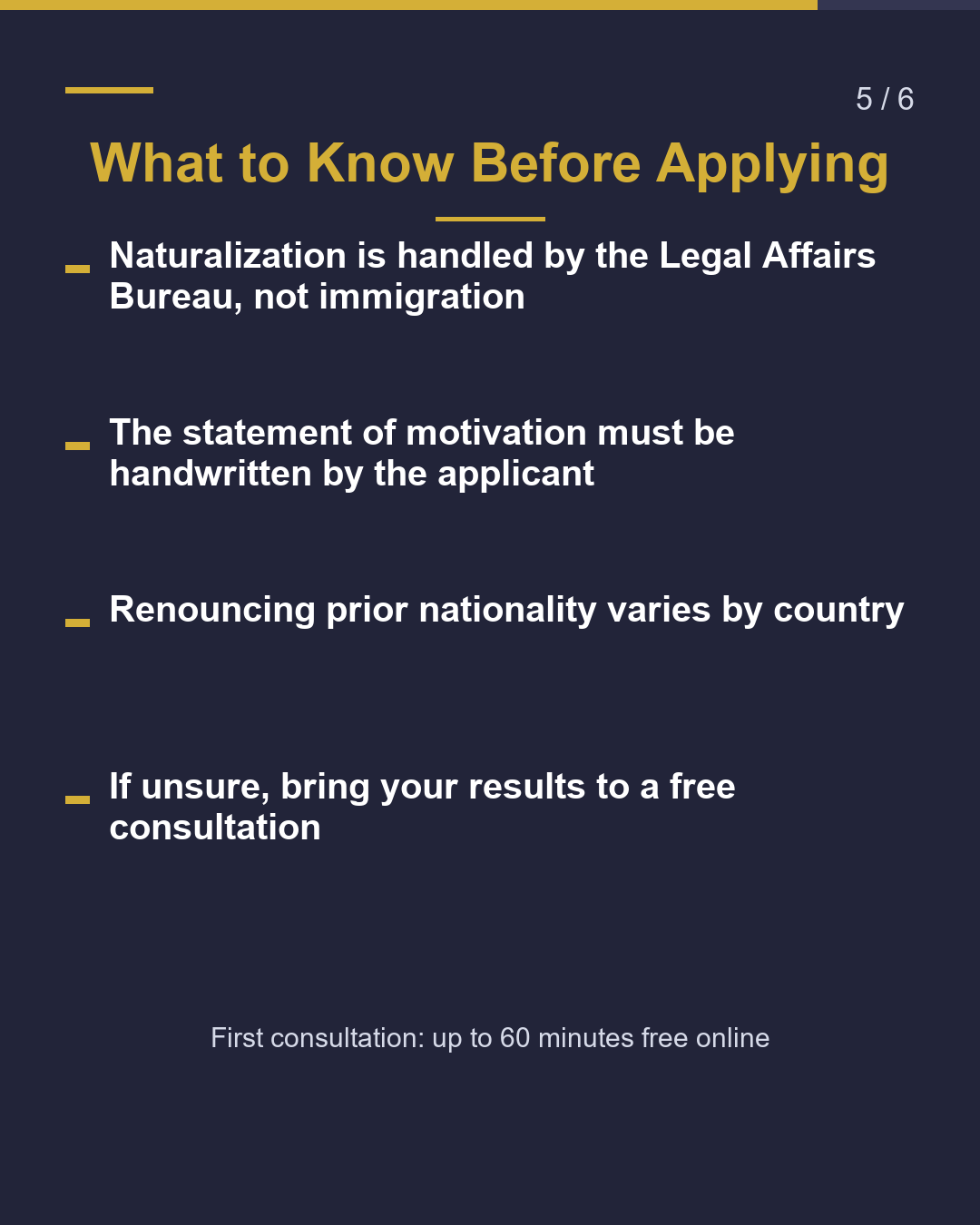 Naturalization: How Many Years Checked?（5/6）