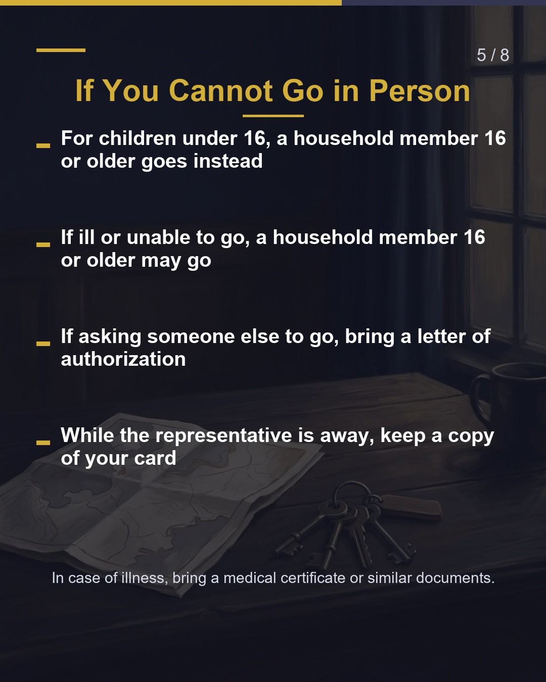 First Step After Arrival 14 Days to Register at Your City/Ward Office（5/8）