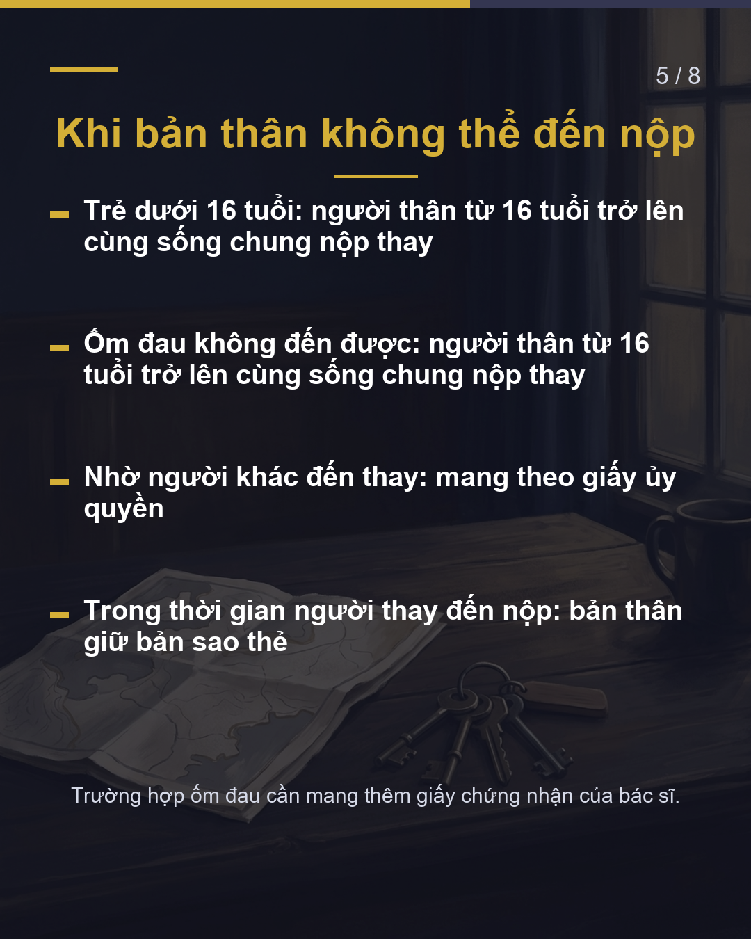 Thủ tục đầu tiên ở Nhật 14 ngày từ khi có chỗ ở Nộp tại UBND(5/8)