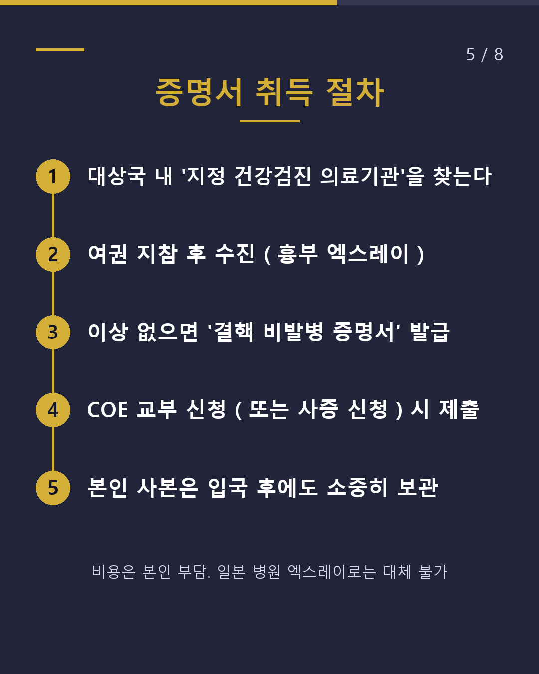 가족 초청 전에 입국 전 결핵 검사 필요한 나라는?(5/8)