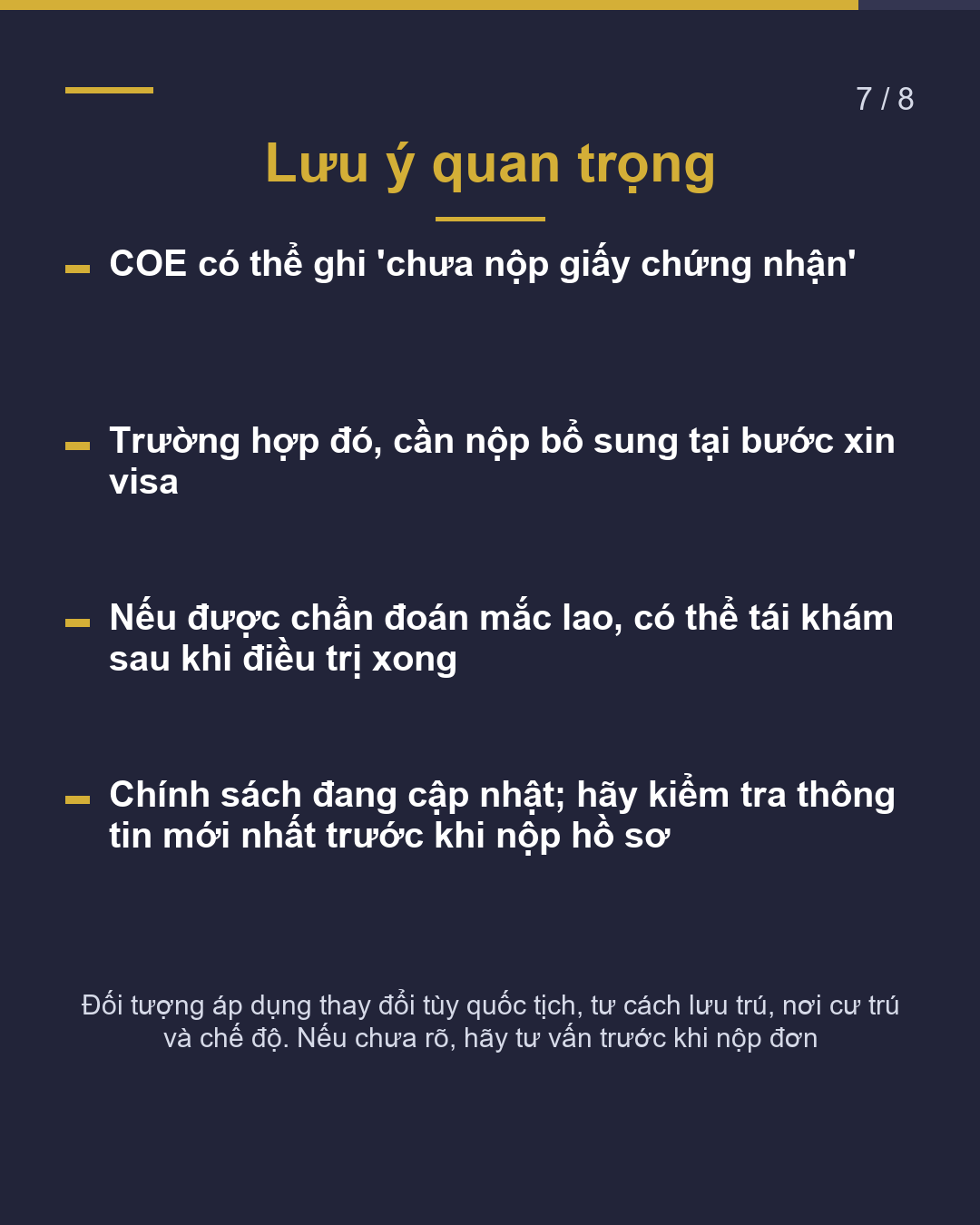Khám lao trước khi nhập cảnh Nước nào bắt buộc?(7/8)