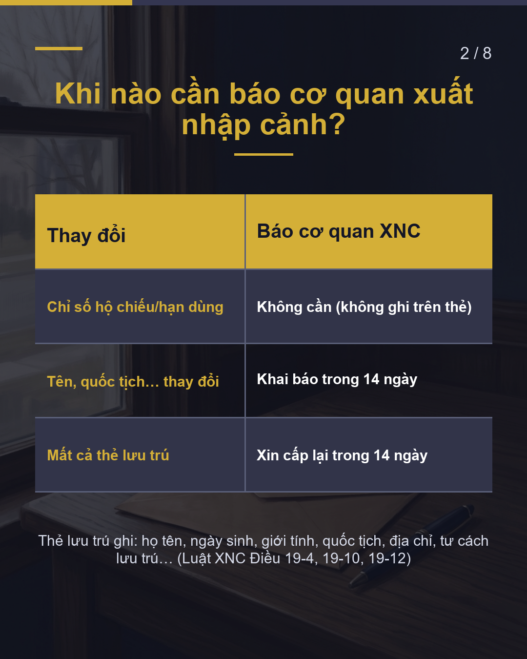 Đổi hộ chiếu mới có cần khai báo với Cục XNC?(2/8)
