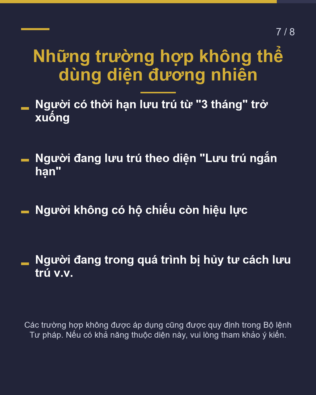 Sự khác biệt giữa Tái nhập cảnh được coi là đương nhiên và Giấy phép tái nhập cảnh(7/8)