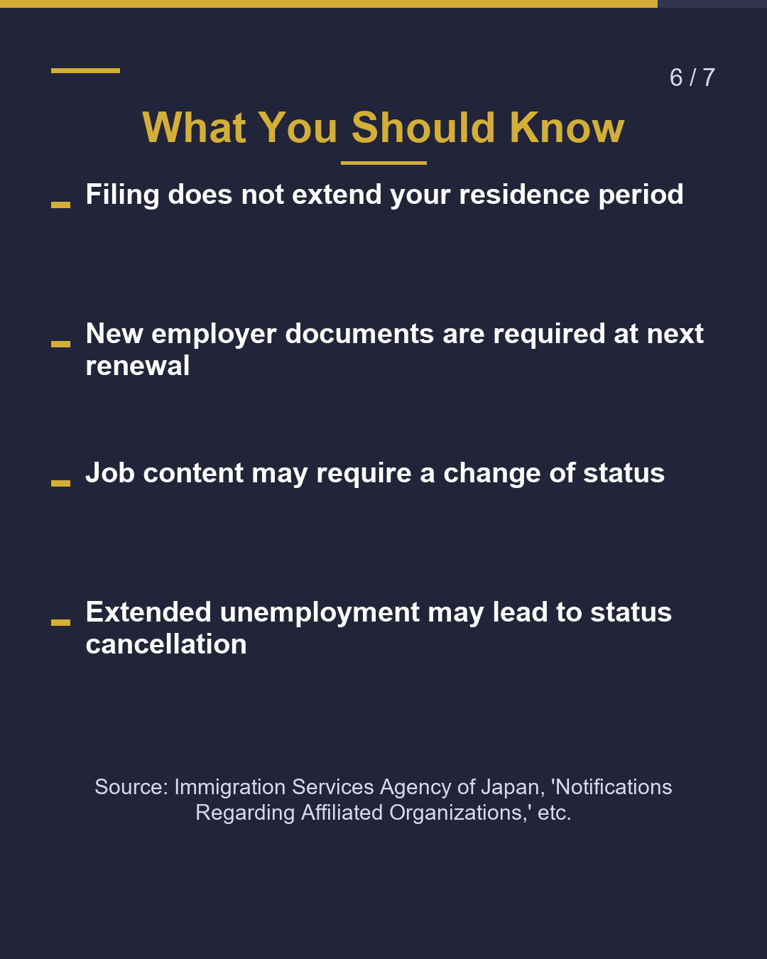 Left or Changed Jobs? Notify Immigration Within 14 Days（6/7）