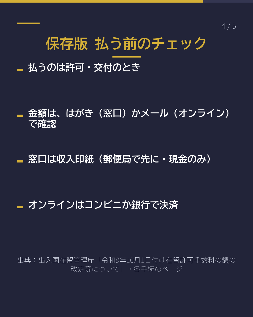 10月1日から 変わらない手数料 5つ(4/5)