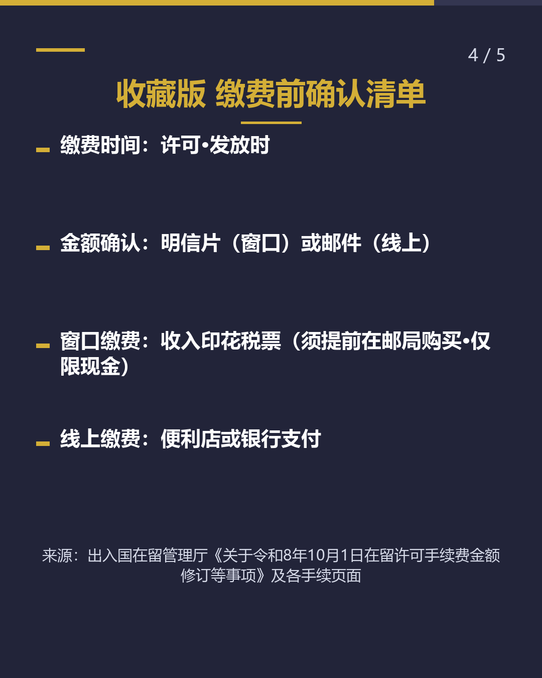 10月1日起 未变动的手续费 5项（4/5）