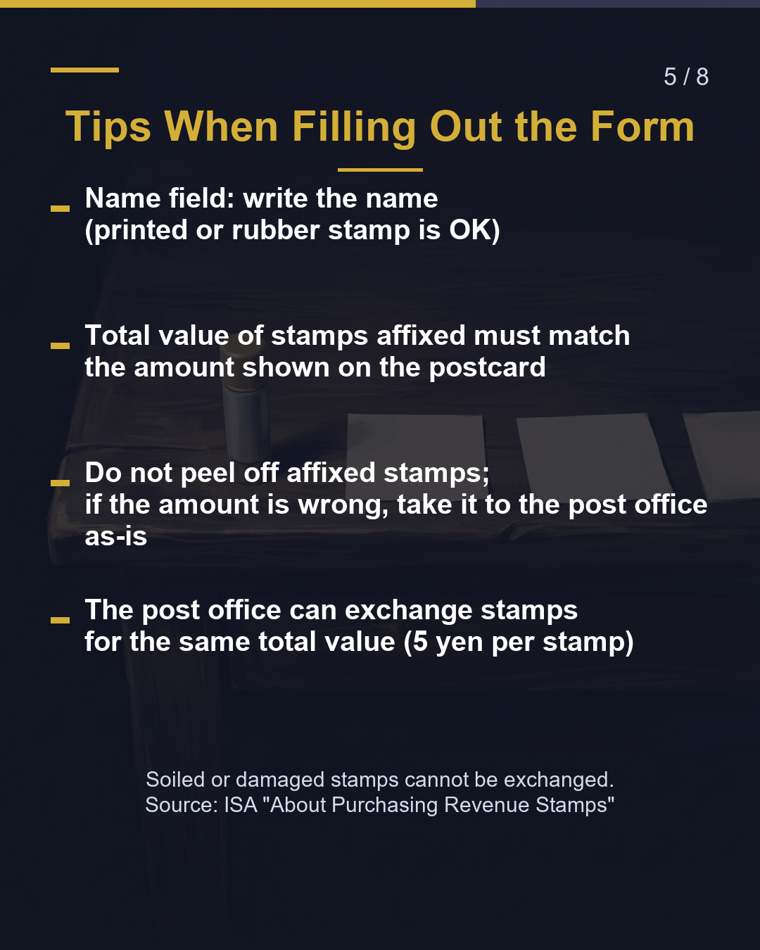What Is This Paper? The Fee Payment Sheet（5/8）