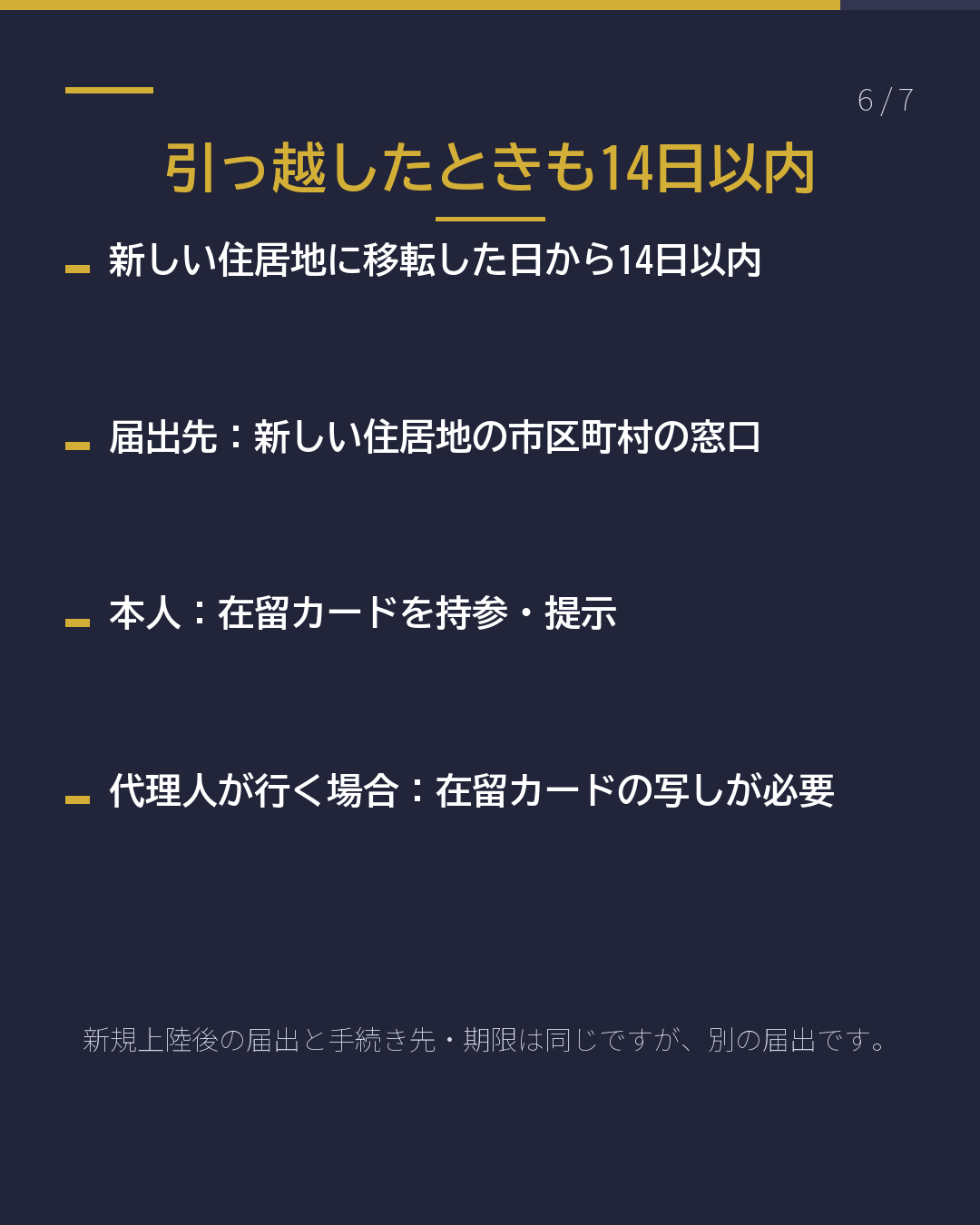 来日後14日以内にする2つの届出(6/7)