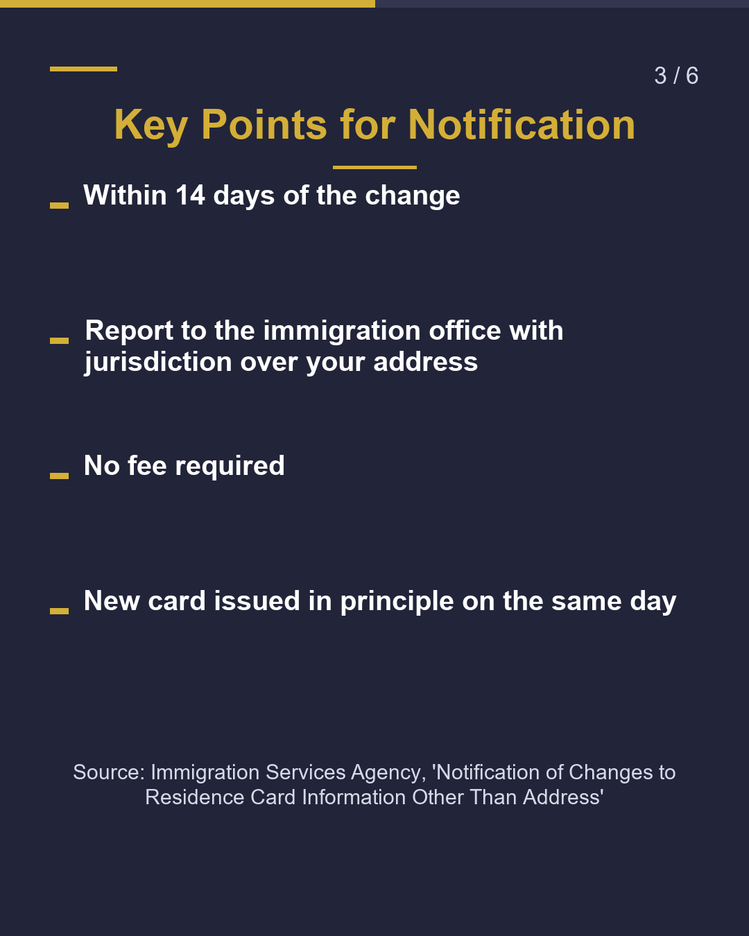 Name or Nationality Changed? Update Your Residence Card Within 14 Days（3/6）
