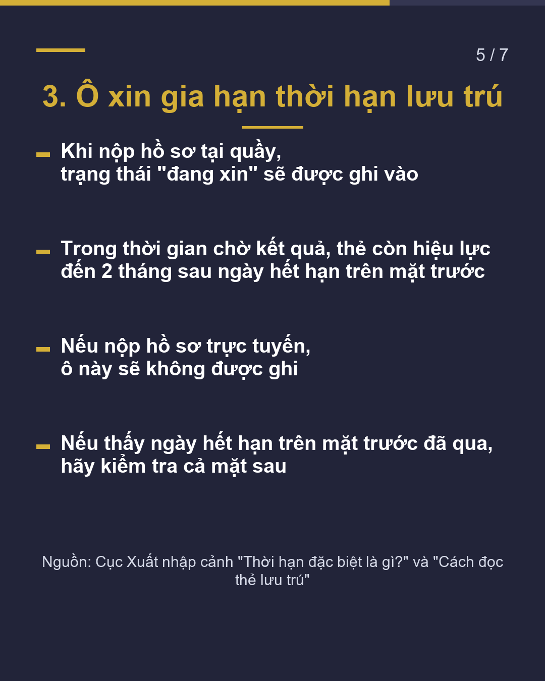 Bạn đã xem mặt sau thẻ lưu trú chưa? 3 ô cần biết(5/7)