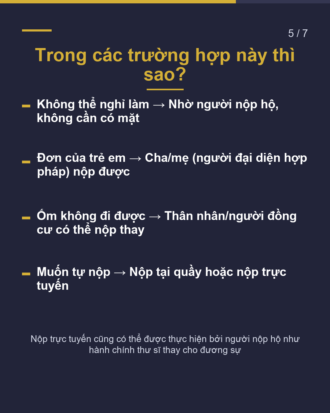 Đơn xin cư trú Ai có thể nộp?(5/7)