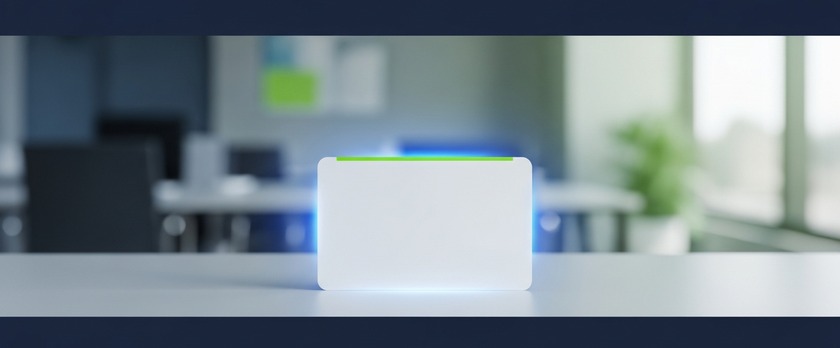在留カードとマイナンバーカードの機能が1枚に一体化する利便性を象徴するイメージ