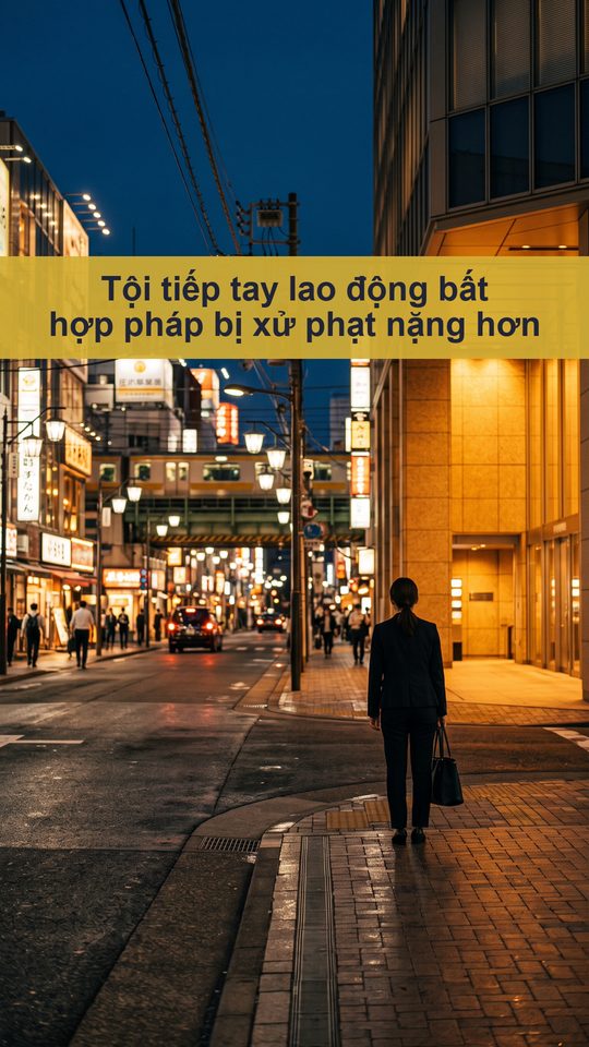 Từ tháng 4/2027, tội tiếp tay lao động bất hợp pháp bị xử phạt nặng hơn. Phạt tù đến 5 năm, phạt tiề
