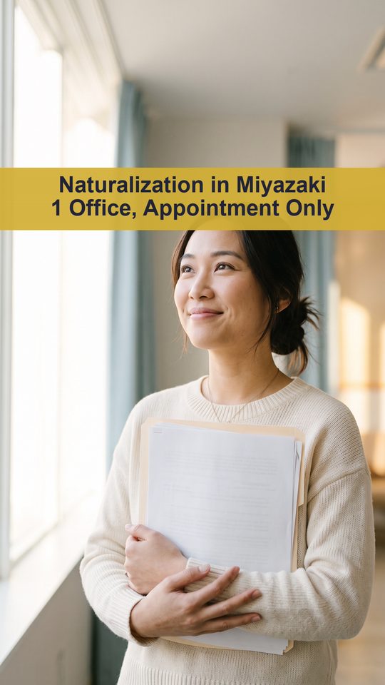 Naturalization in Miyazaki 1 Office, Appointment Only