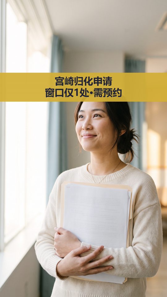 宫崎归化申请 窗口仅1处·需预约
