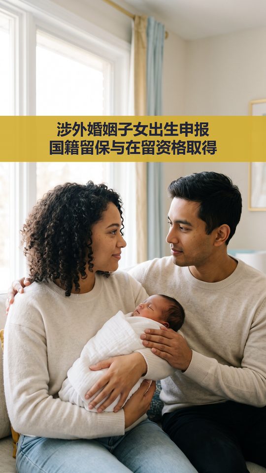 涉外婚姻子女出生申报 国籍留保与在留资格取得