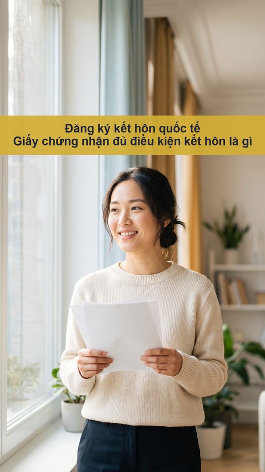 Đăng ký kết hôn quốc tế Giấy chứng nhận đủ điều kiện kết hôn là gì